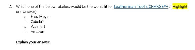 Leatherman Tool's Charge: