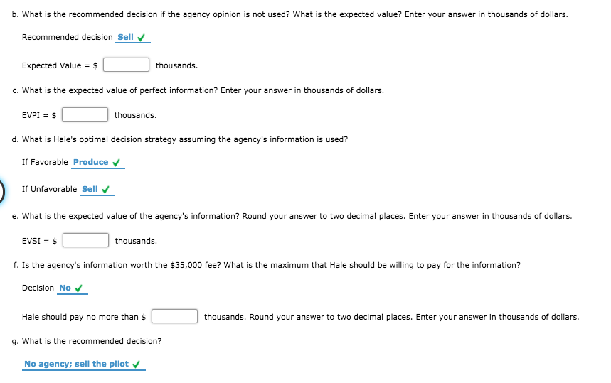 Problem 13-19 (Algorithmic) Hale's TV Productions
