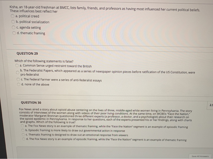 Kisha, an 18-year-old freshman at BMCC, lists