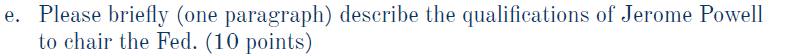 e. Please briefly (one paragraph) describe the