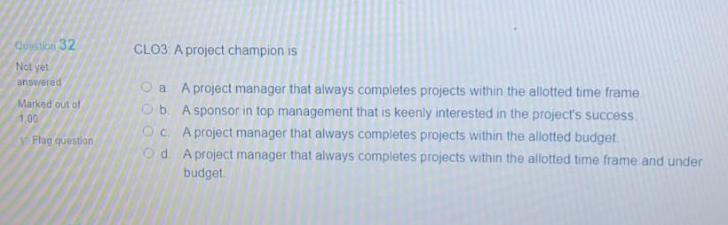 Time left 0:58:52 If a functional manager will