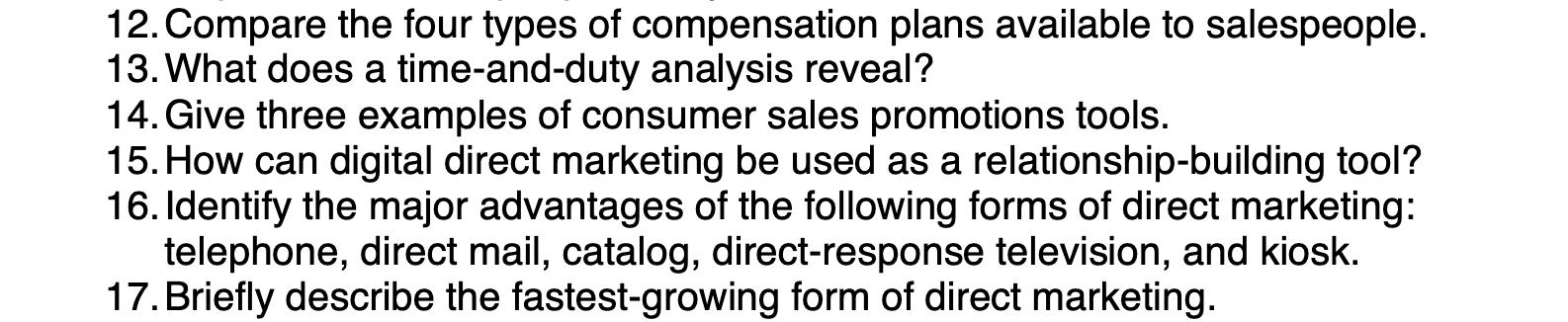 12. Compare the four types of compensation plans