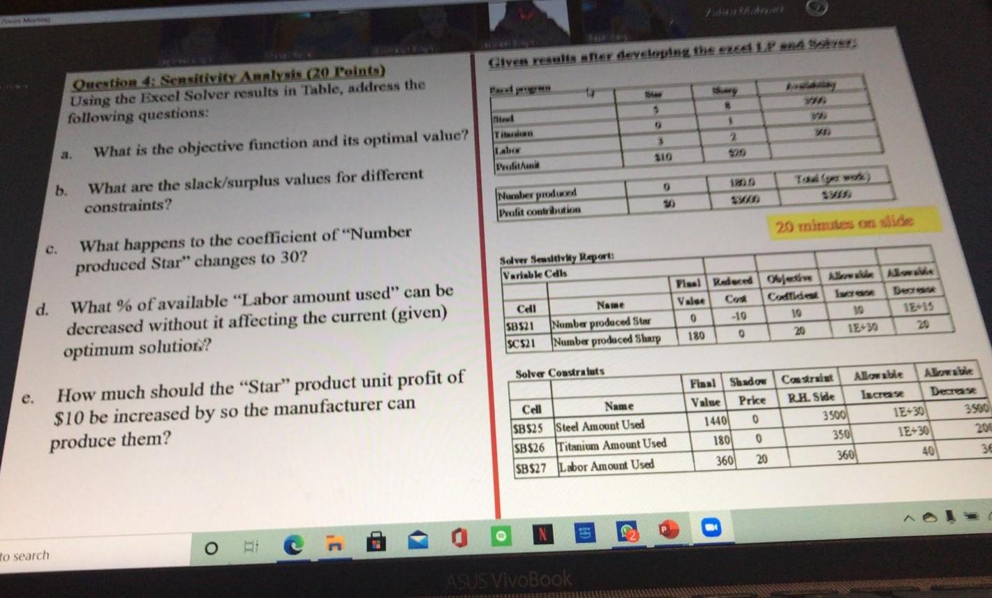 Given results after developing the end 4 Ster
