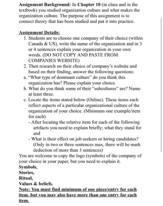 subject organizational Behaviour Assignment