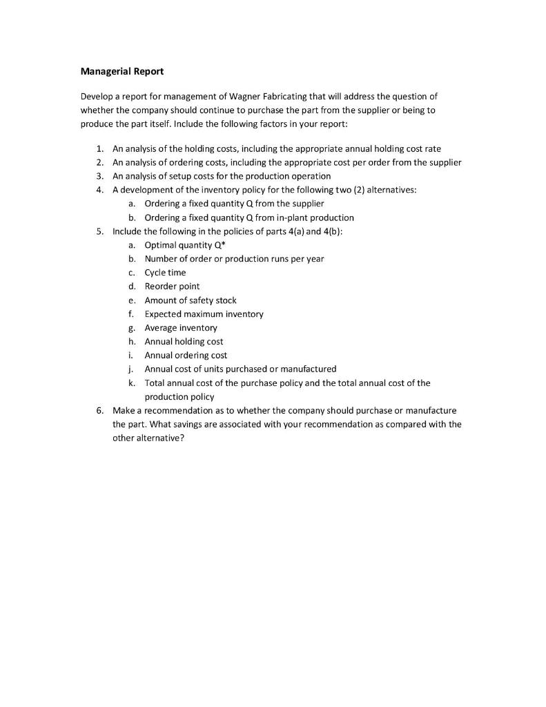 Case Study #3 - Inventory Management - Wagner