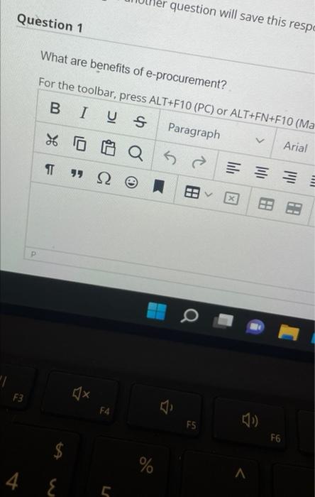 question will save this respo Question 1 What are