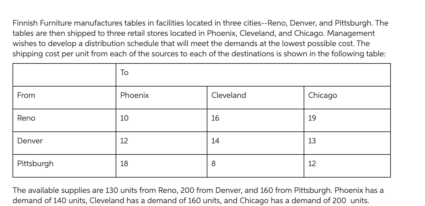 ***** Should be 120 units from Reno!!! 1. Define