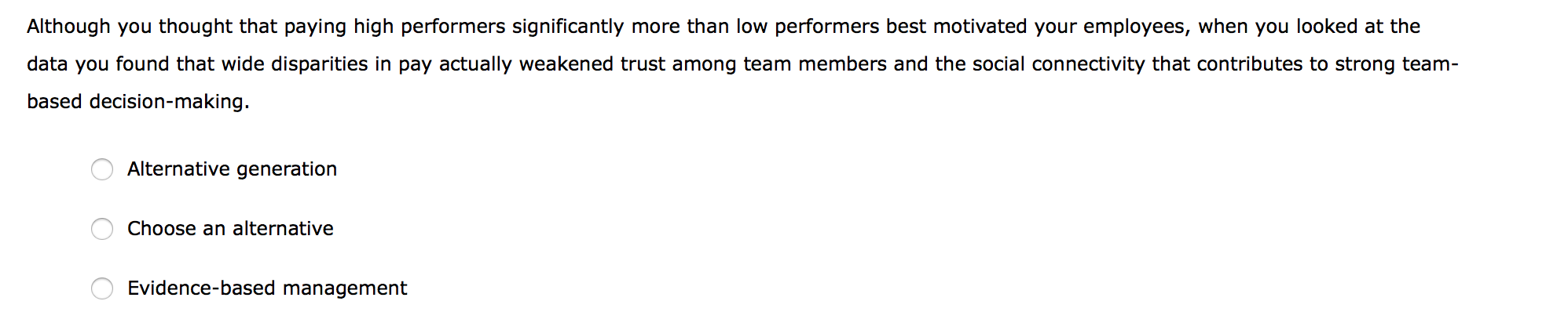 Identify the stage of the rational