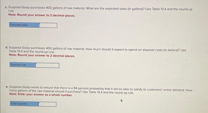 PA 13-7 (Algo) Goop Incorporated needs to order a