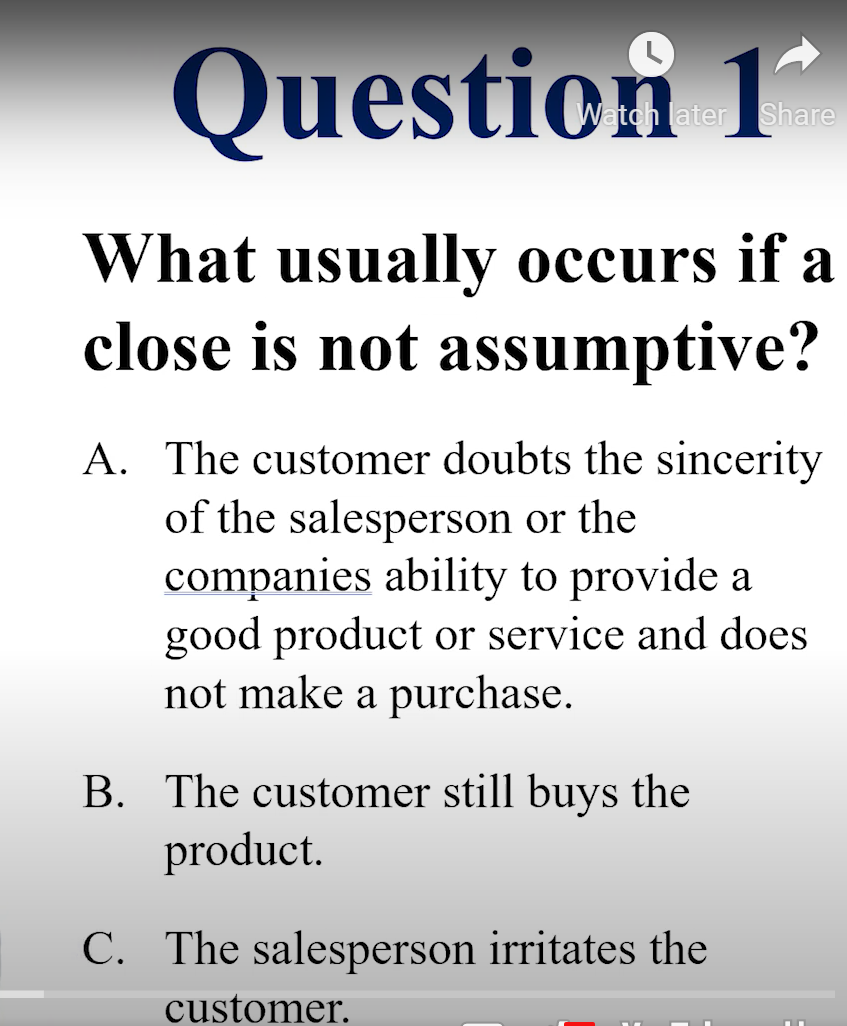 Watch later Share What usually occurs if a close