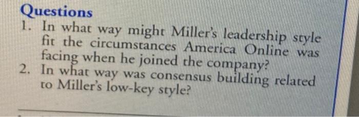 plz I want cas study analysis Questions 1. In