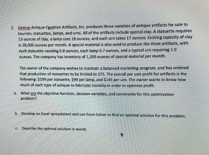 please show steps and formulas used thanks! 2.