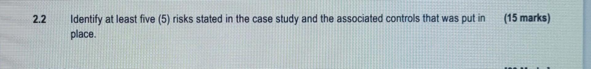 Case Study - Defying the Odds (15 marks) 2.2