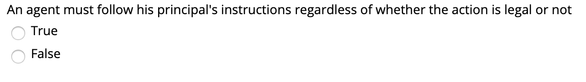An agent must follow his principal's instructions