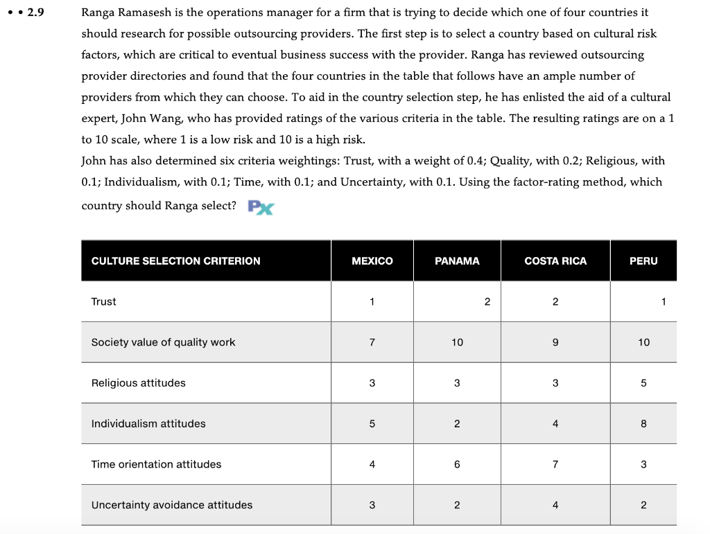 please show hand calculations! .. 2.9 Ranga