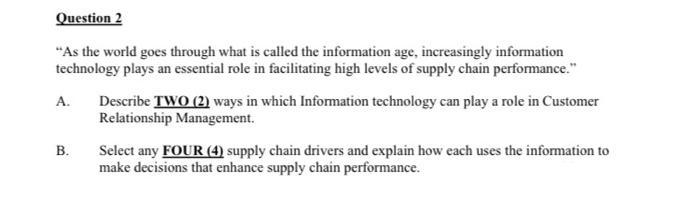 please answer both parts of to the question