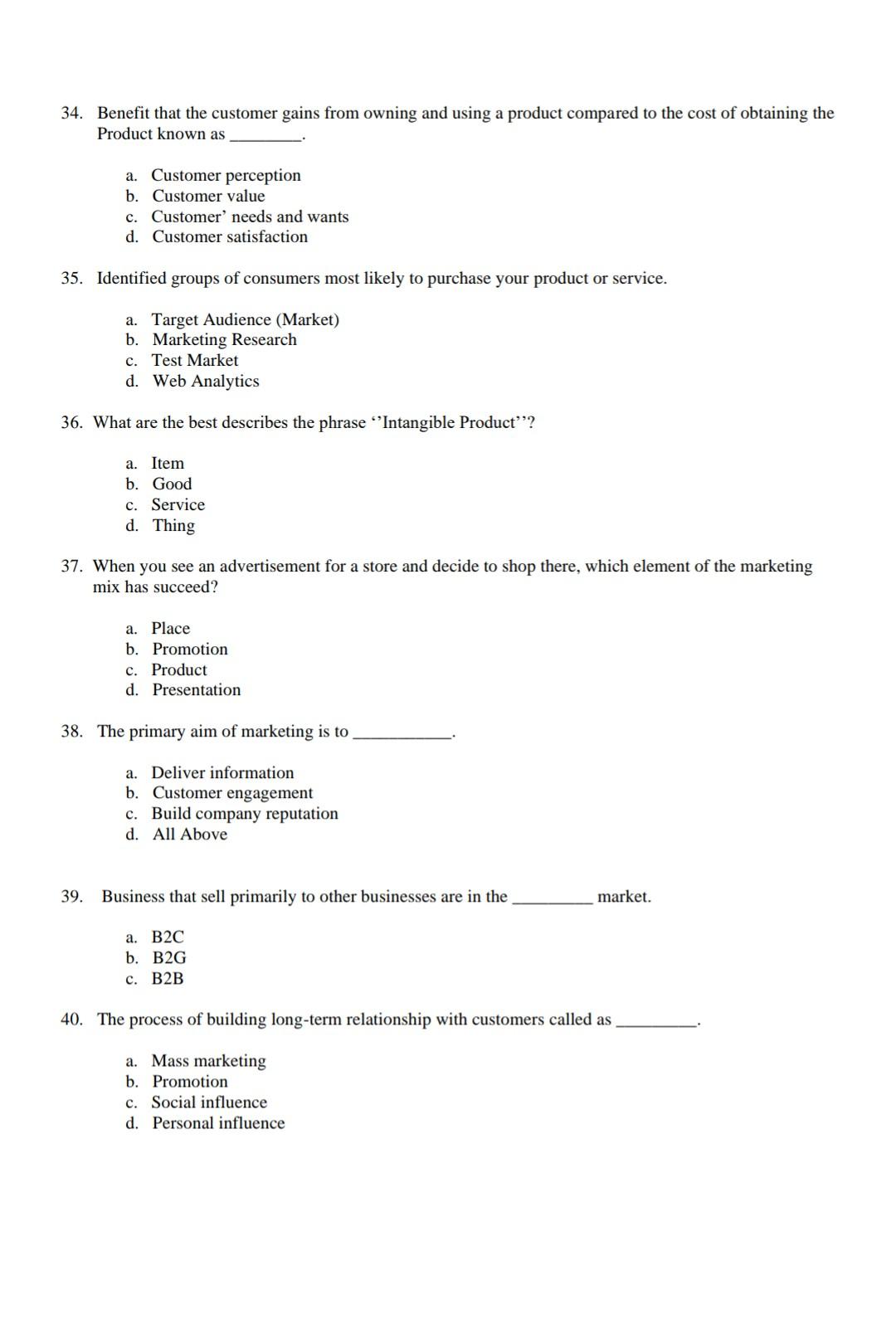 a. c. 26. The business philosophy that seeks a