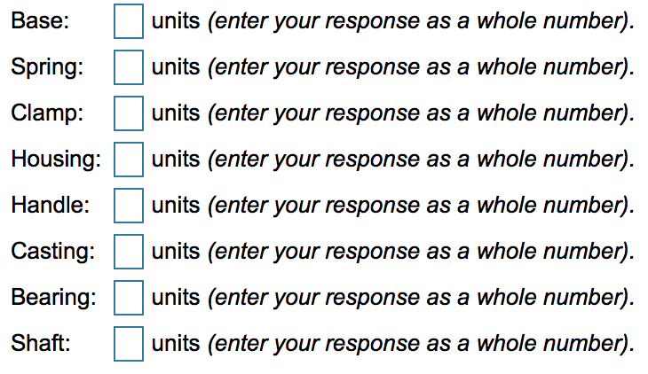 c) Compute the net quantities needed if there are