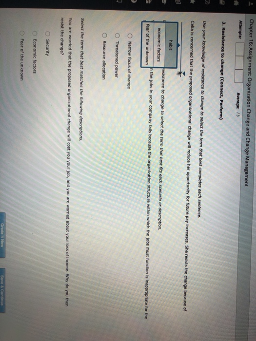 Chapter 16: Assignment: Organization Change and