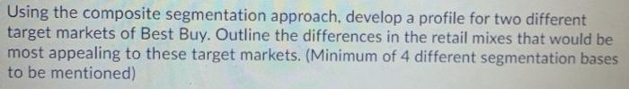 Using the composite segmentation approach,