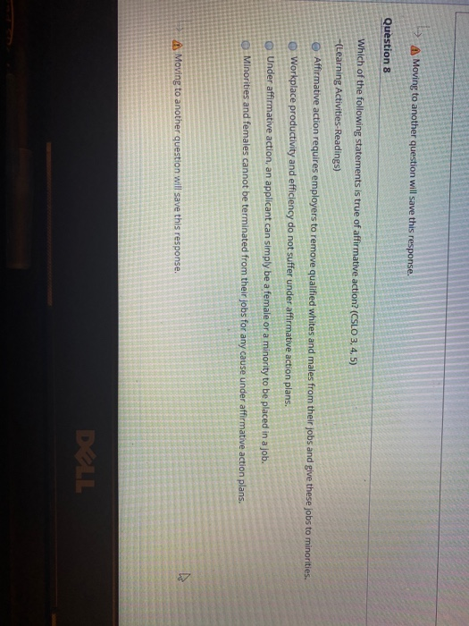 A Moving to another question will save this