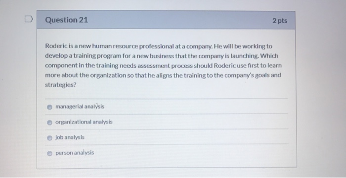 Question 20 2 pts Timely feedback between