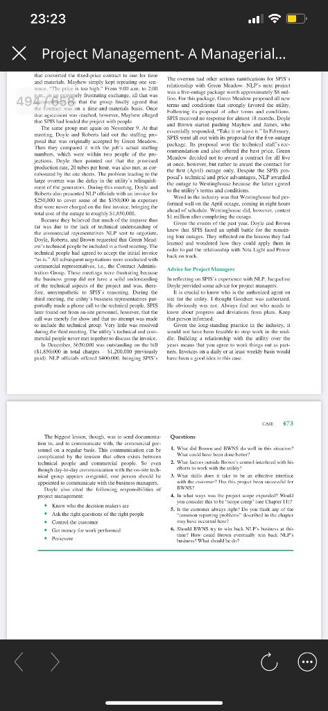 Help me summerize this case study 23:09 Project