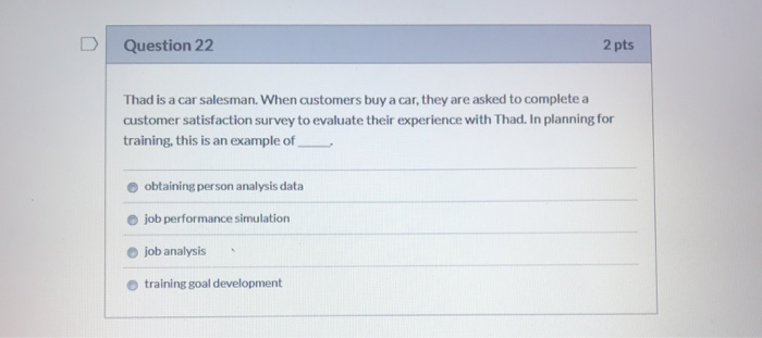 Question 20 2 pts Timely feedback between