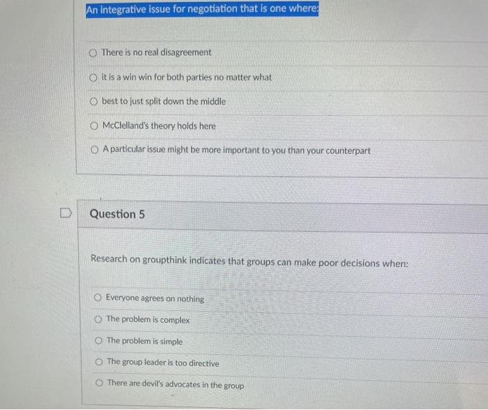 An integrative issue for negotiation that is one