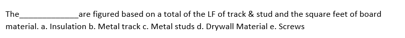 The are figured based on a total of the LF of