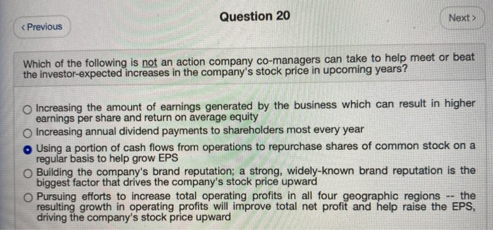 Question 20 Next  style=