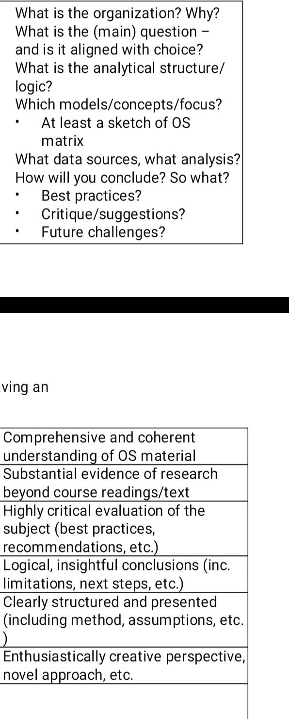 operation strategy What is the organization? Why?