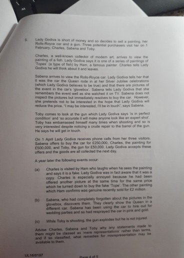 Contract Law English Please cite answer. 1. Lord
