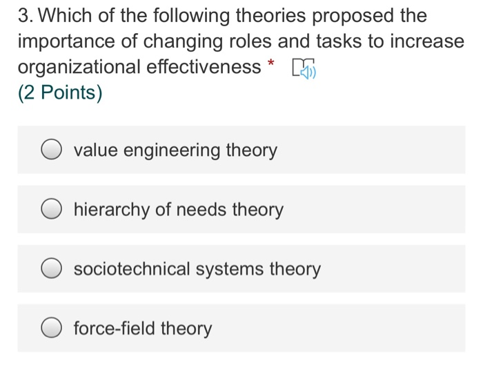 3. Which of the following theories proposed the