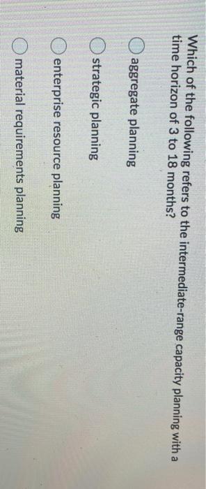 Which of the following refers to the