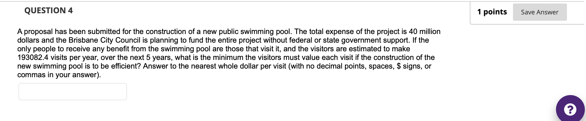 Answer this question: A proposal has been