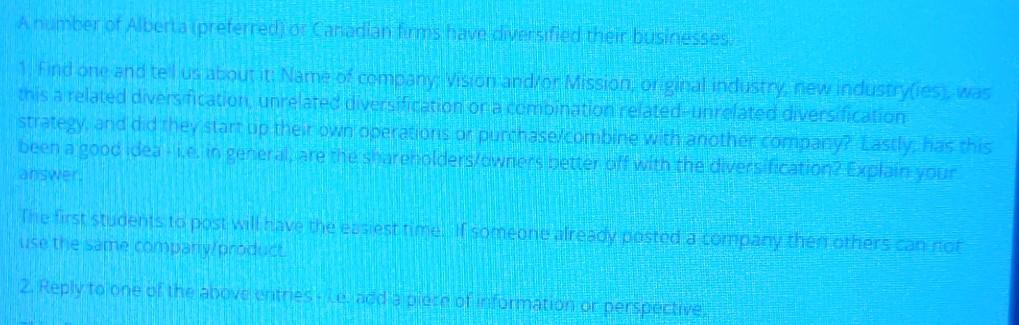 A number of Aberta preterredios Catadian firms