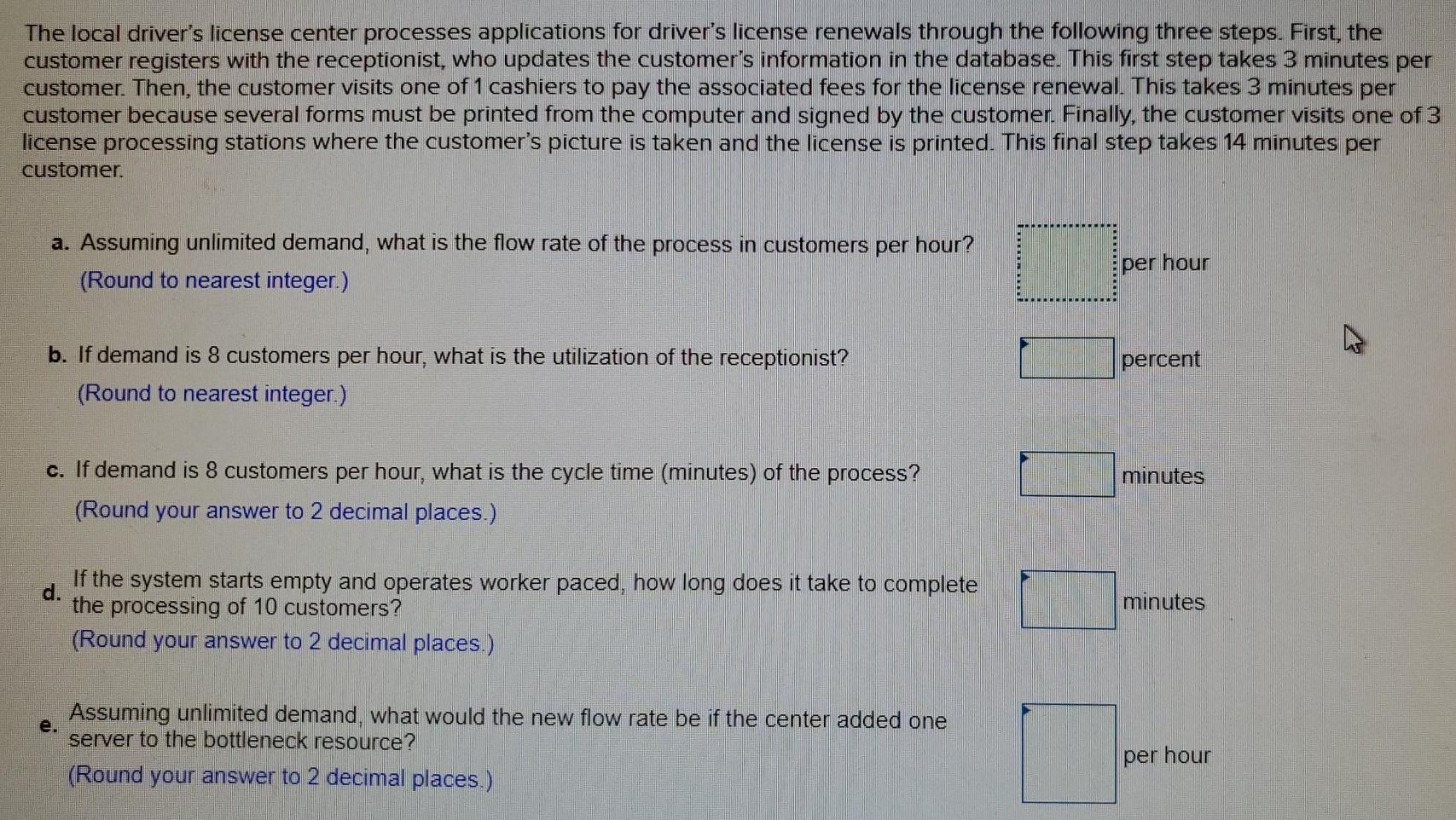The local driver's license center processes