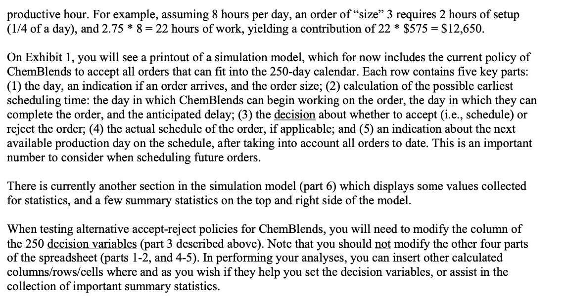 (The benchmark case) Use the simulation model to