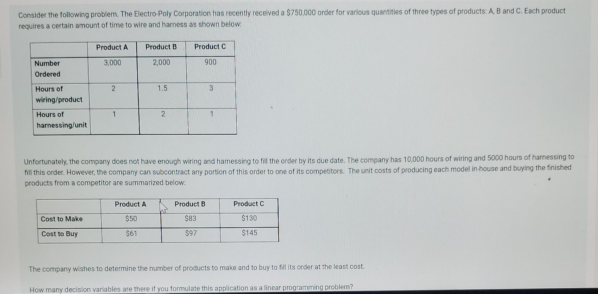 a. 3 b. 4 c. 5 d. 6 Consider the following