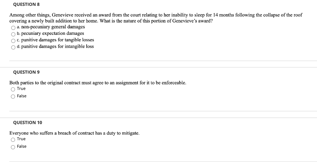 QUESTION 6 Albert entered into a contract under