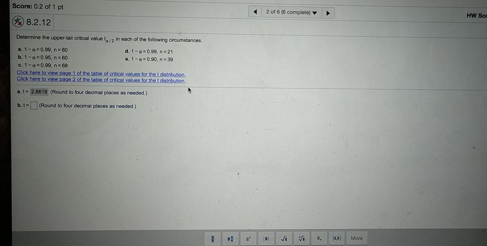 Please give me answers from a through e Score: