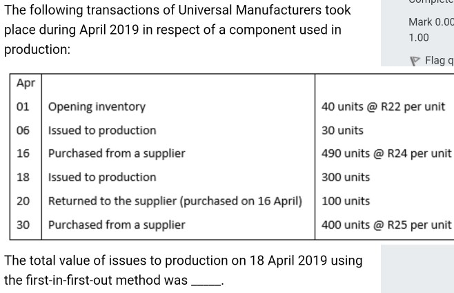 UUNTIPICI The following transactions of Universal