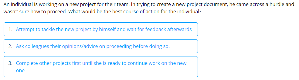 An individual is working on a new project for