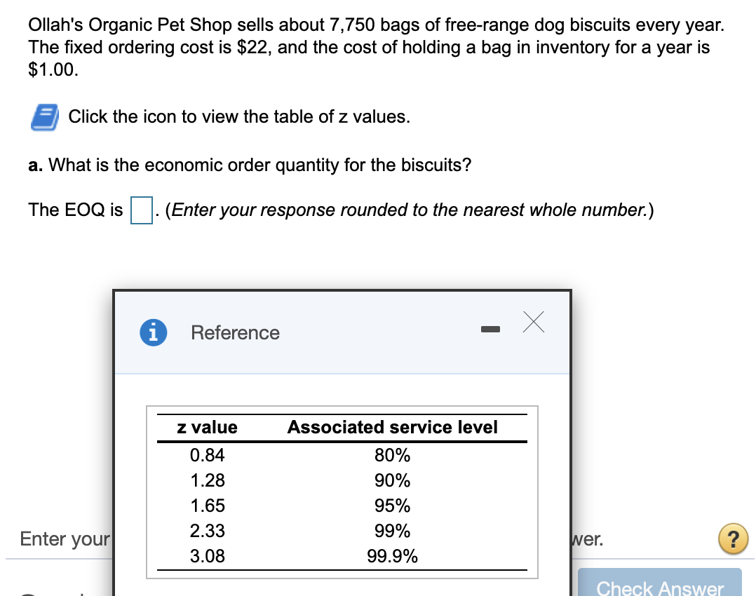Ollah's Organic Pet Shop sells about 7,750 bags