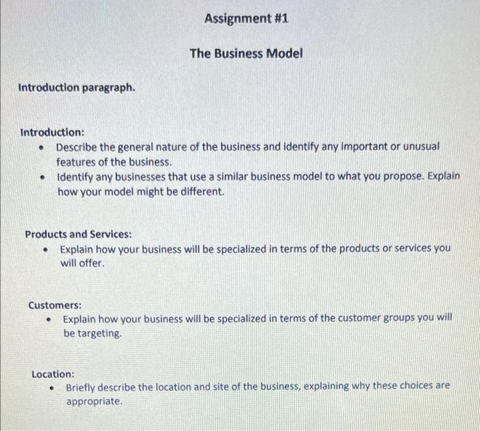 can you do it by ownself Assignment #1 The