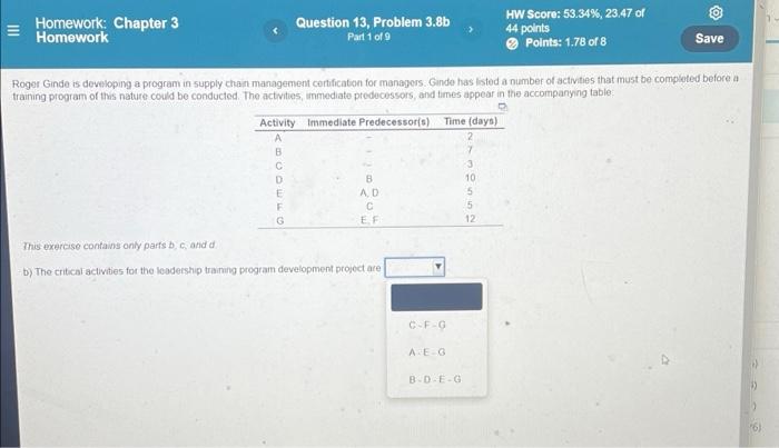 New Question 13. Part 1 - 9. PLEASE DO ALL PARTS.