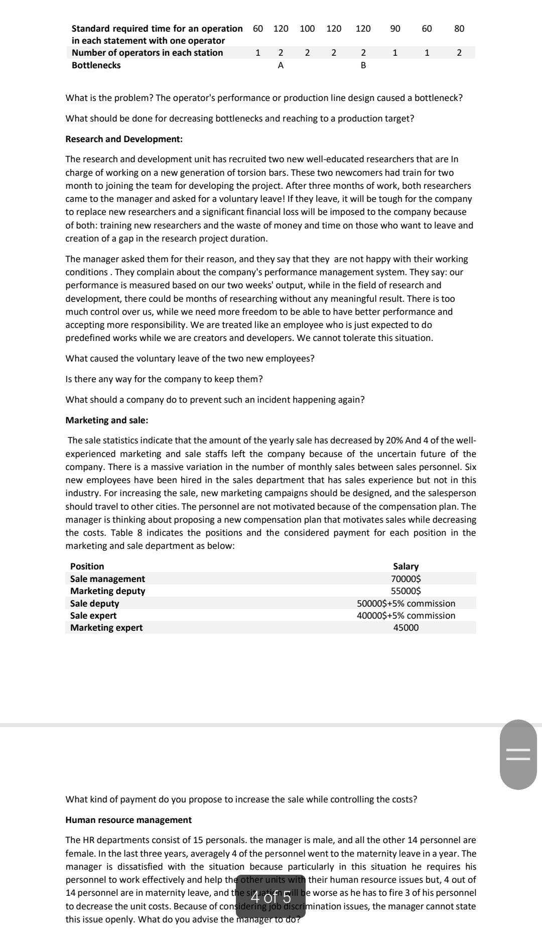 needed in each year for each servic (See example