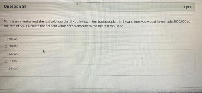 just the answer- no explination needed Question