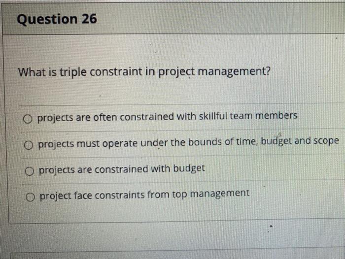 just the answer- no explination needed Question